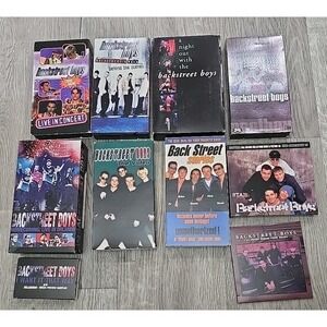 Vintage Backstreet Boys Collectible VHS Tapes Lot Of 7 + More